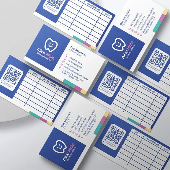 Cartão de Retorno Retangular | Modelo 002