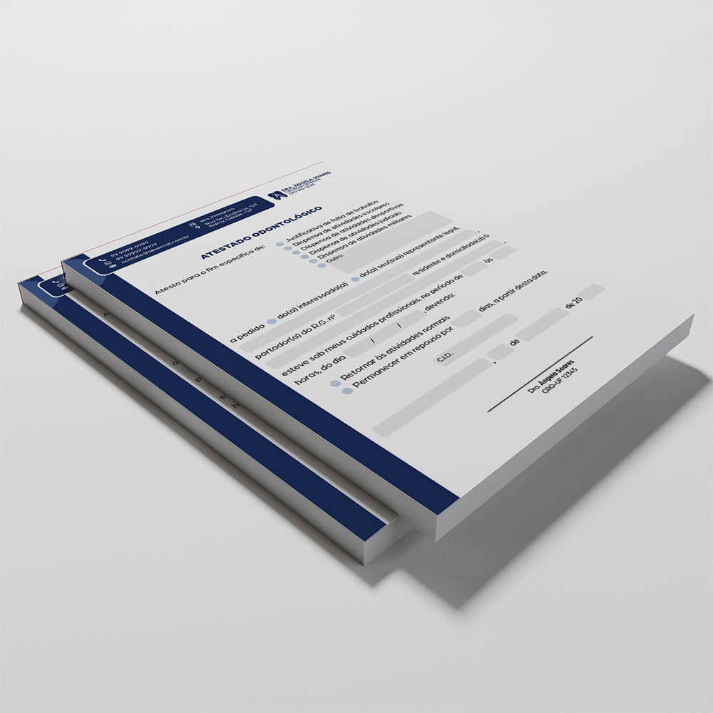 Atestado Odontológico | Modelo 003