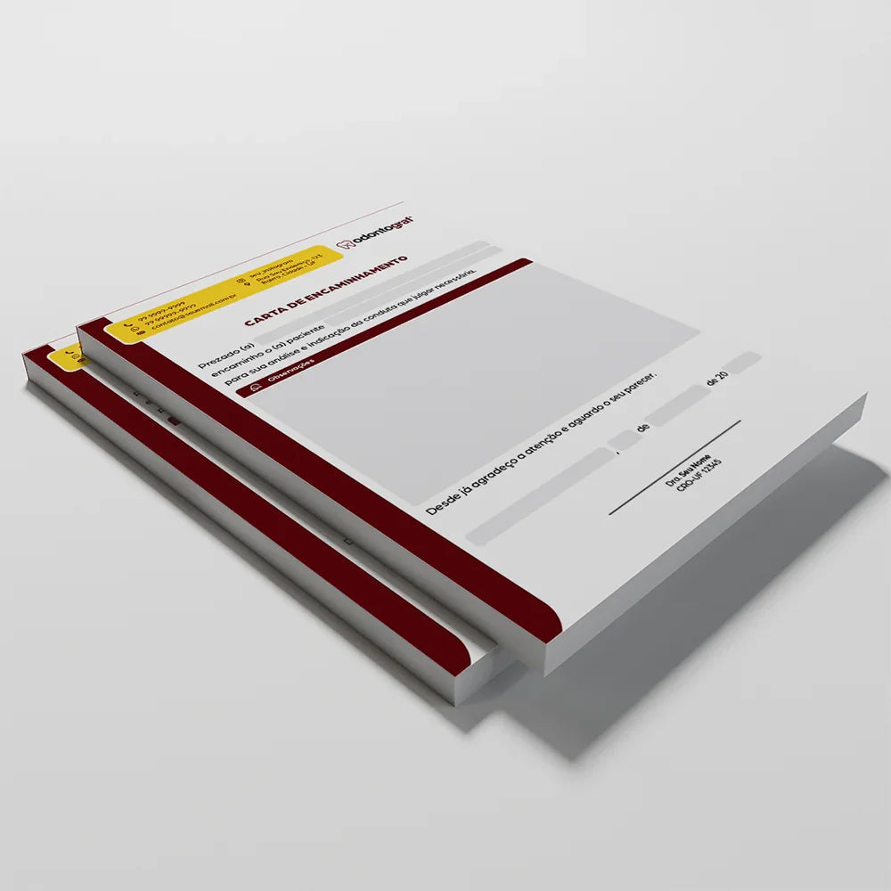 Carta de Encaminhamento Odontológico | Modelo 001