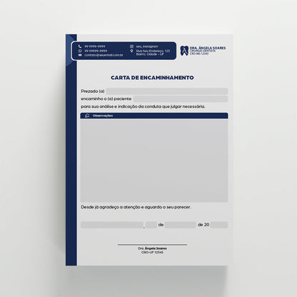 Carta de Encaminhamento Odontológico | Modelo 003