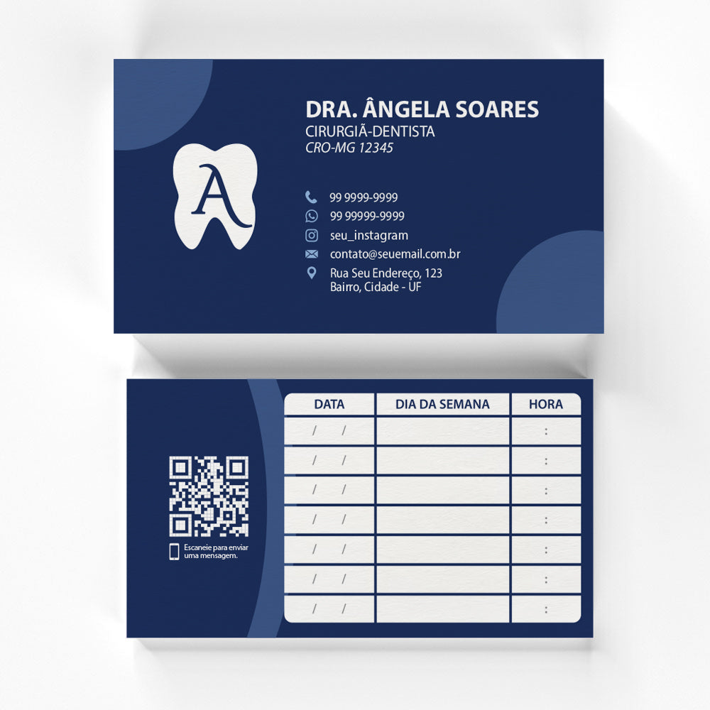 Cartão de Retorno Retangular | Modelo 003