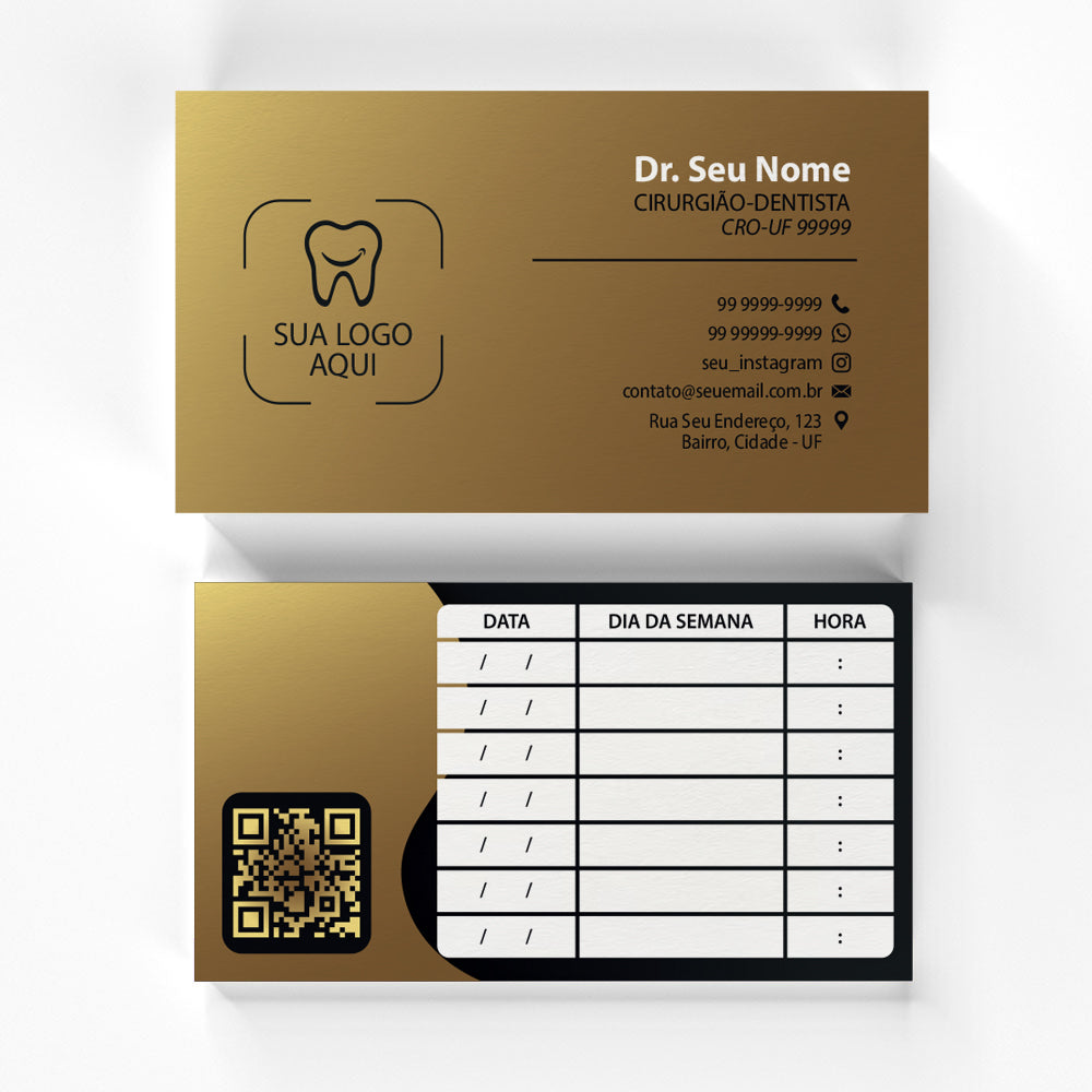 Cartão de Retorno Retangular | Modelo 004