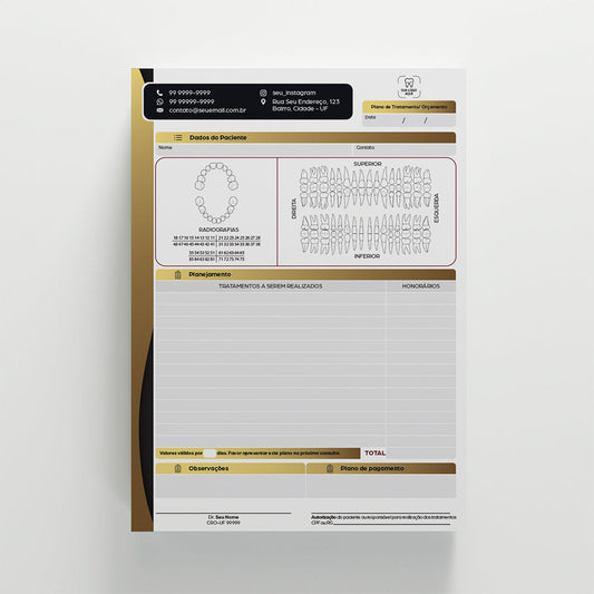 Plano de Tratamento e Orçamento | Modelo 004