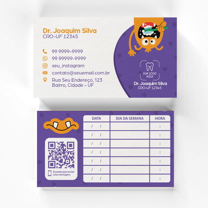 Cartão de Retorno Retangular | Modelo 005