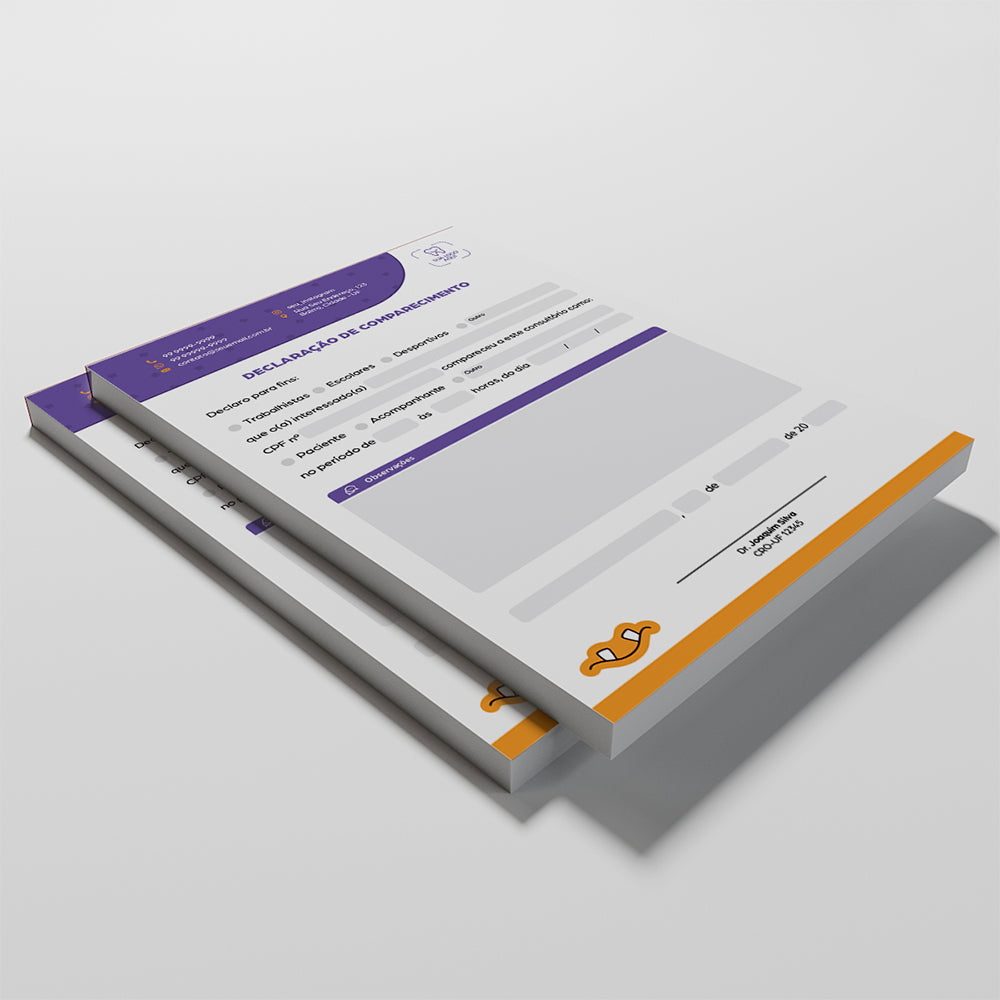 Declaração de Comparecimento | Modelo 005