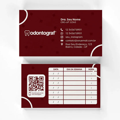 Cartão de Retorno Retangular | Modelo 001