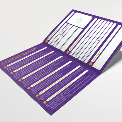 Carteira de Acompanhamento Odontopediátrico 8 Páginas | Modelo 003