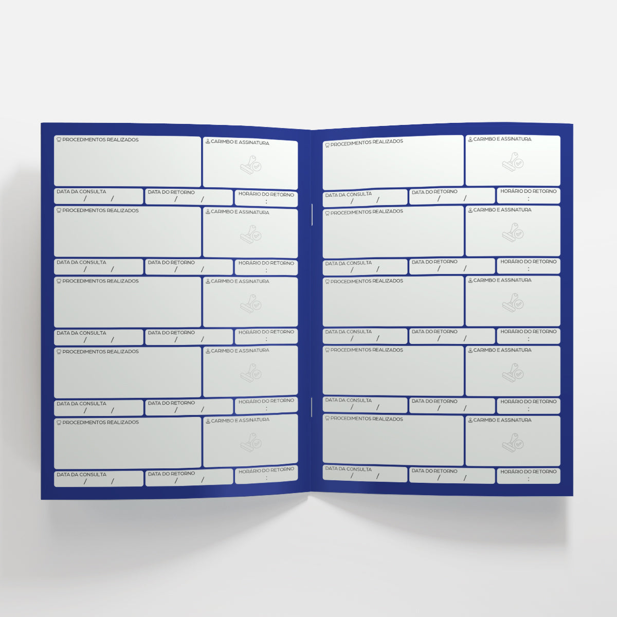 Carteira de Acompanhamento Odontopediátrico 8 Páginas | Modelo 002