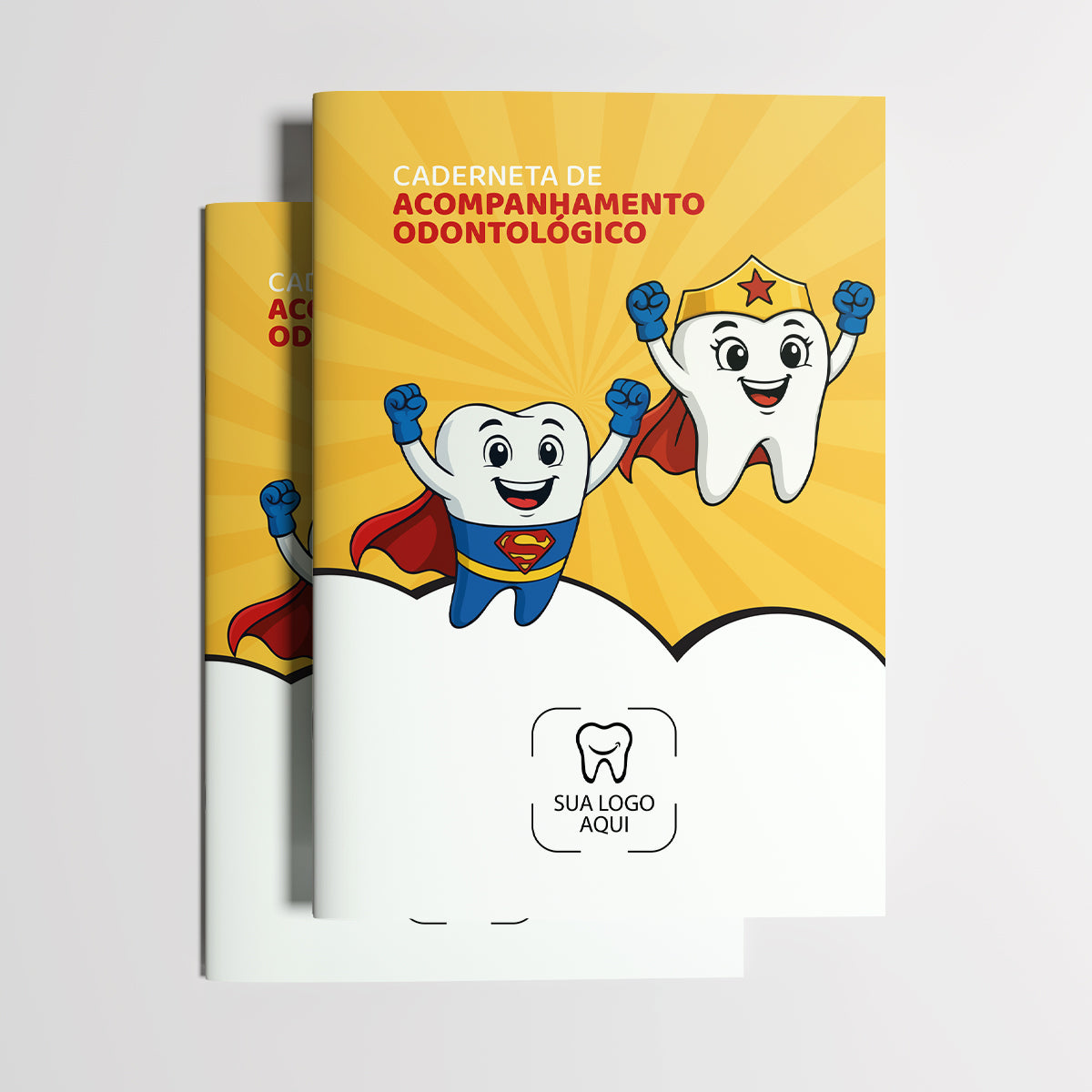 Carteira de Acompanhamento Odontopediátrico 8 Páginas | Modelo 004