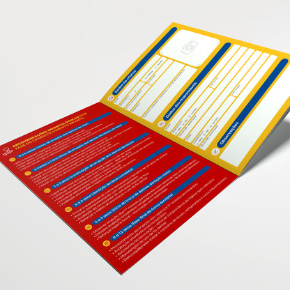 Carteira de Acompanhamento Odontopediátrico 8 Páginas | Modelo 004