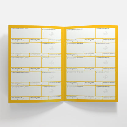 Carteira de Acompanhamento Odontopediátrico 8 Páginas | Modelo 004