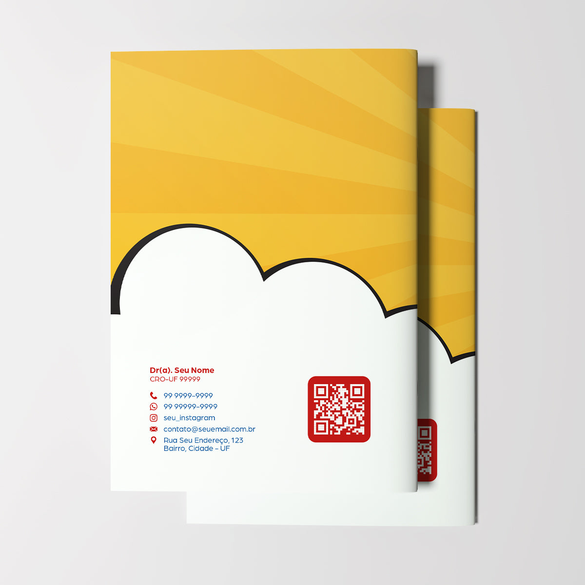 Carteira de Acompanhamento Odontopediátrico 8 Páginas | Modelo 004