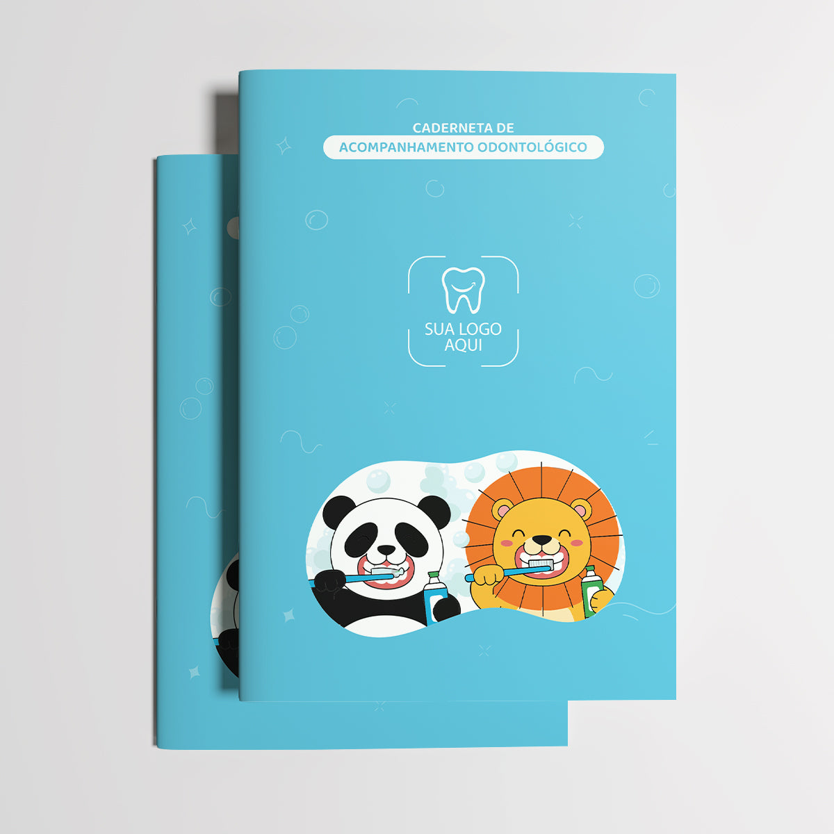 Carteira de Acompanhamento Odontopediátrico 8 Páginas | Modelo 005