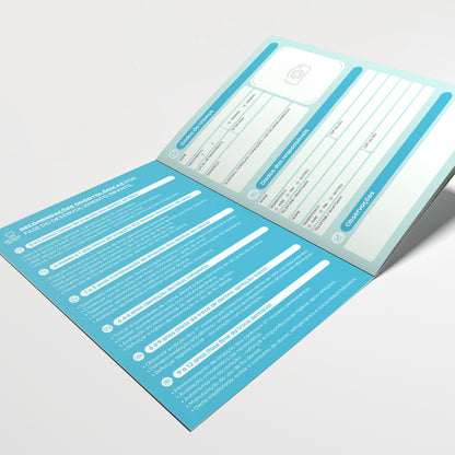 Carteira de Acompanhamento Odontopediátrico 8 Páginas | Modelo 005