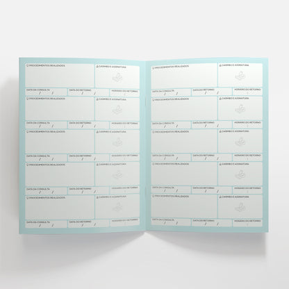 Carteira de Acompanhamento Odontopediátrico 8 Páginas | Modelo 005