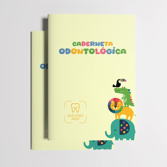 Carteira de Acompanhamento Odontopediátrico 8 Páginas | Modelo 006