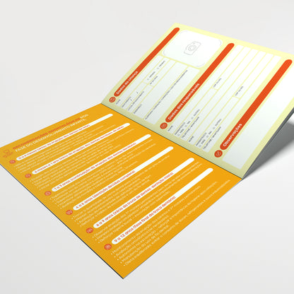 Carteira de Acompanhamento Odontopediátrico 8 Páginas | Modelo 006