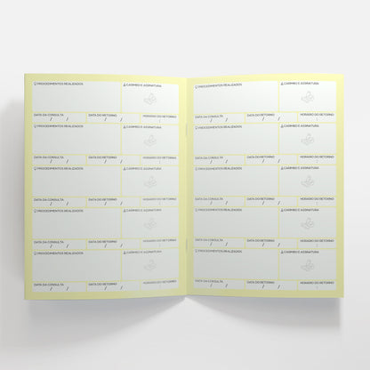 Carteira de Acompanhamento Odontopediátrico 8 Páginas | Modelo 006