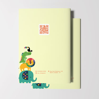 Carteira de Acompanhamento Odontopediátrico 8 Páginas | Modelo 006