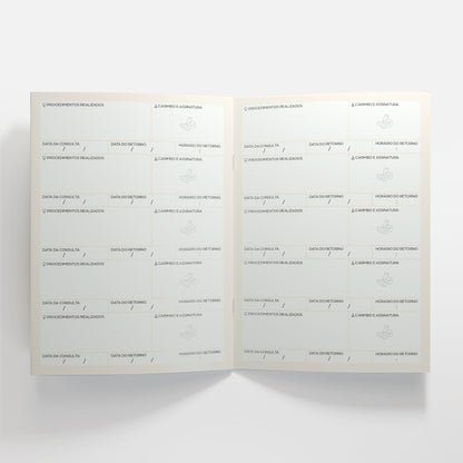 Carteira de Acompanhamento Odontopediátrico 8 Páginas | Modelo 007