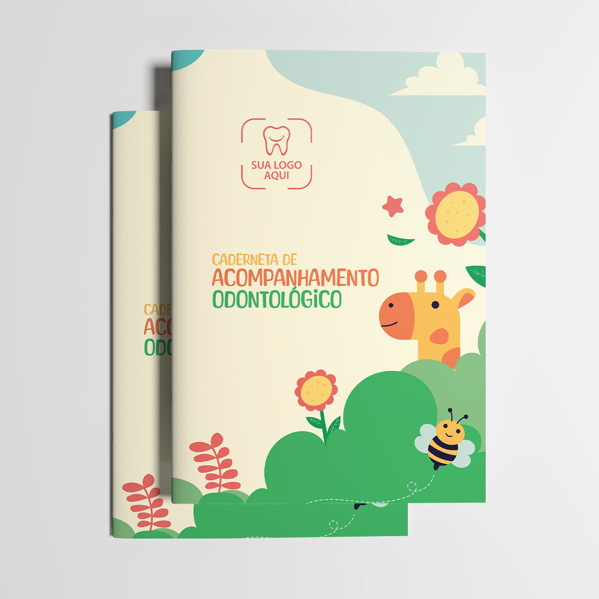 Carteira de Acompanhamento Odontopediátrico 8 Páginas | Modelo 001