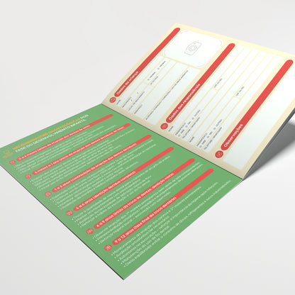 Carteira de Acompanhamento Odontopediátrico 8 Páginas | Modelo 001