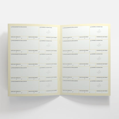 Carteira de Acompanhamento Odontopediátrico 8 Páginas | Modelo 001